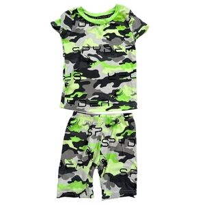 🩵4/$20 Spyder Neon Green Camo Short & T-Shirt Set | 2T